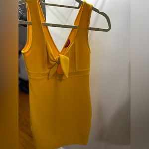 Guess yellow mini dress.